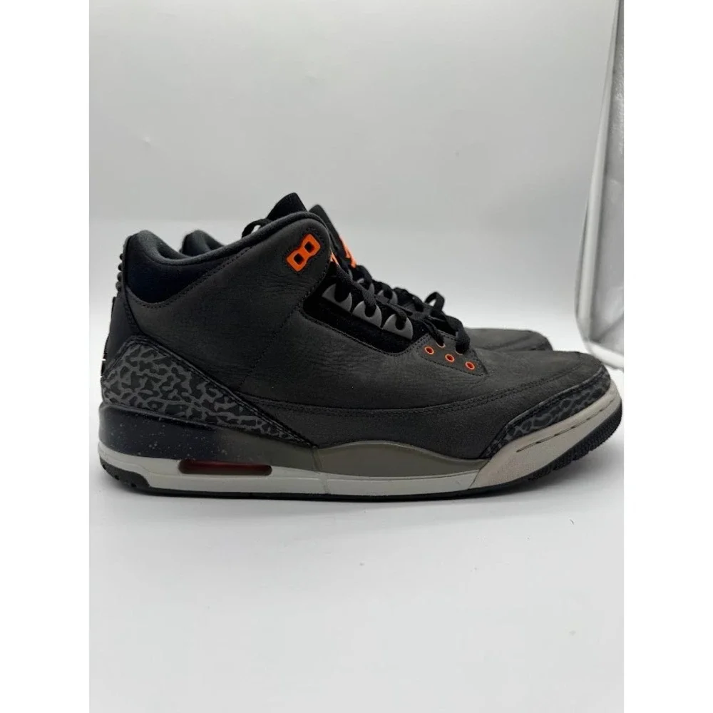Air Jordan 3 Retro Fear Pack Night Stadium Total Orange CT8532-080 Mens Size 13